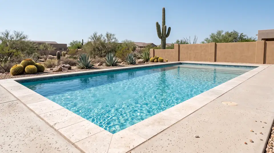 Clean, clear residential pool after representative cleanup
